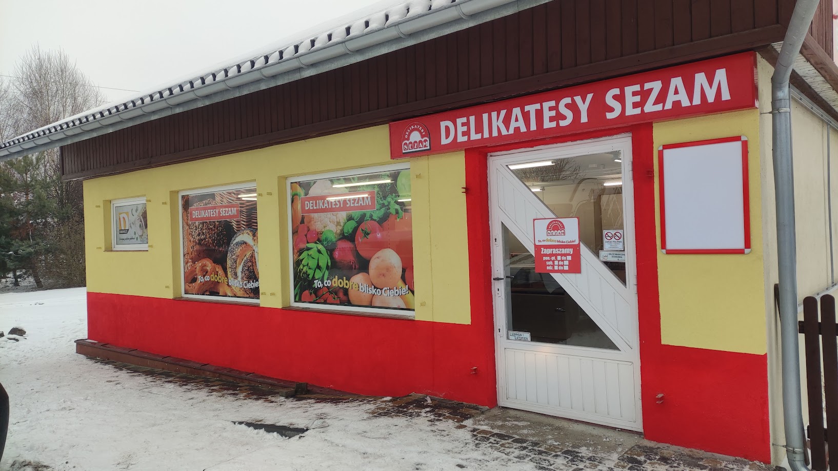 Finalny projekt Delikatesów Sezam, podkreślający ich wyjątkowość na tle konkurencji.