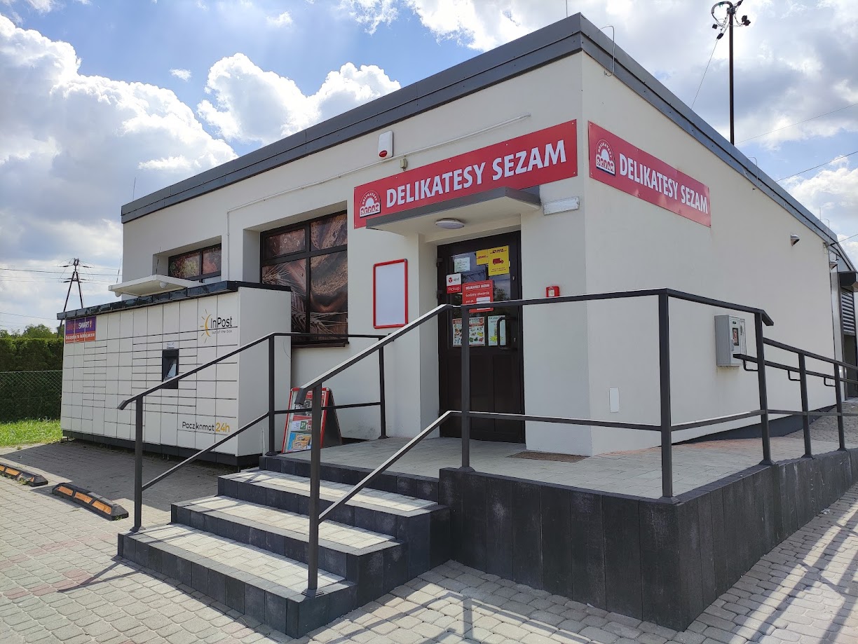 Detale wizualne projektu Delikatesów Sezam opracowane zgodnie z wytycznymi klienta.